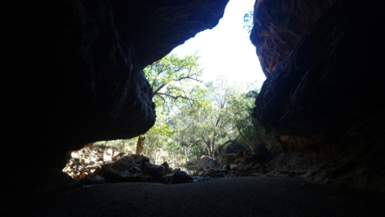 La sortie de la grotte en forme de tunnel, Tunnel Creek, WA